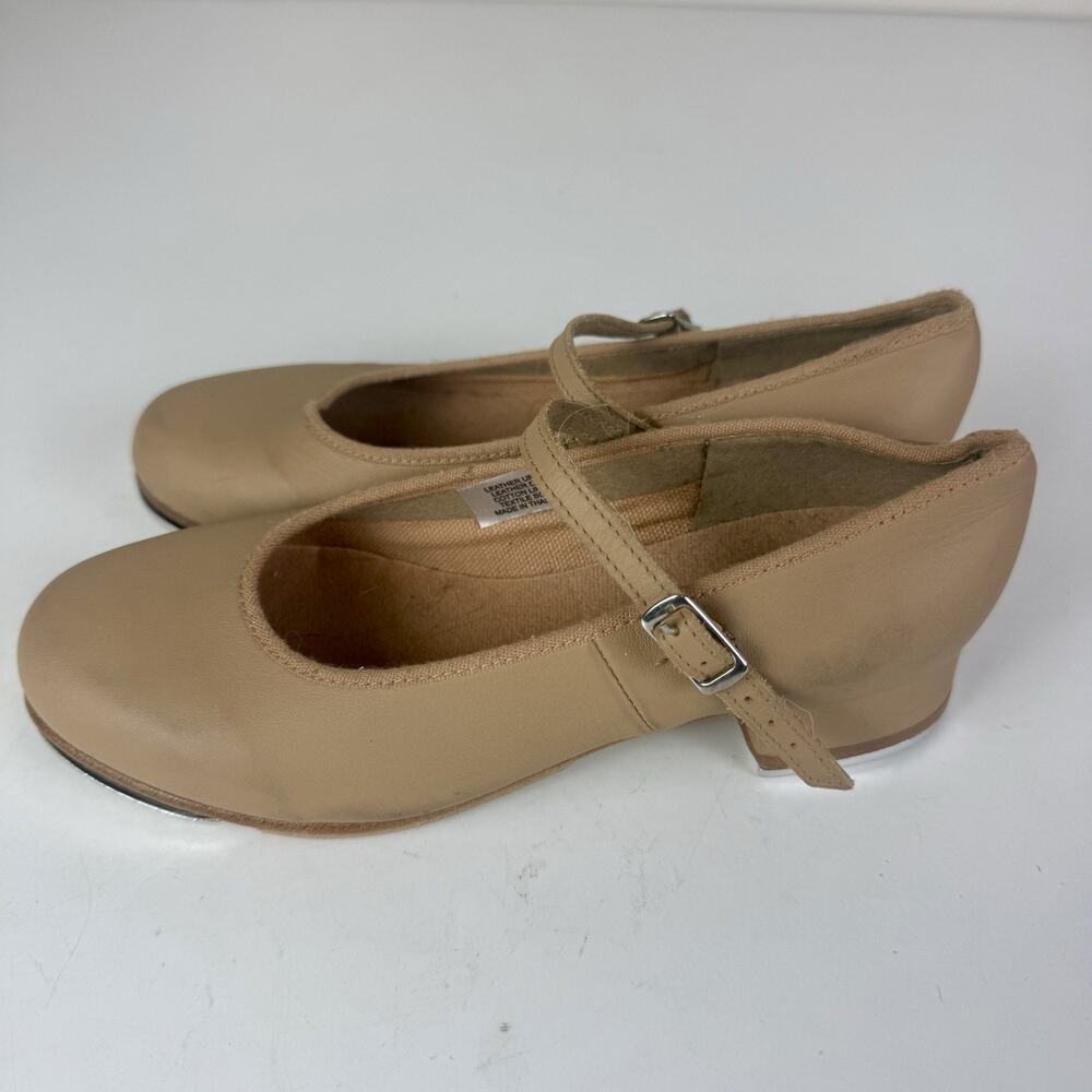 Bloch Tap Shoes Girls Size 5 1/2 Tan